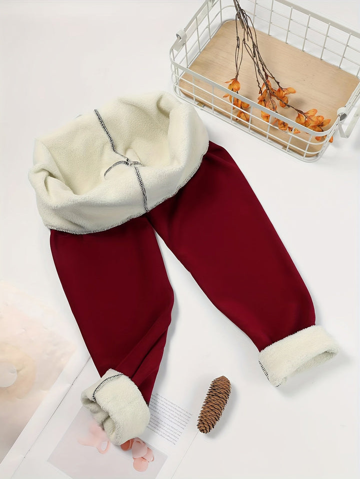 Thermo-Leggings mit Fleece-Fütterung und hohem Bund