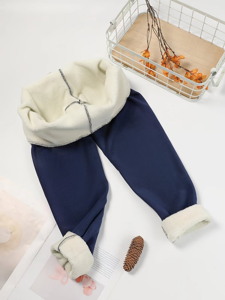 Thermo-Leggings mit Fleece-Fütterung und hohem Bund