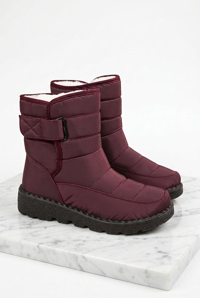 Gefütterte Winterstiefel wasserdicht Damen