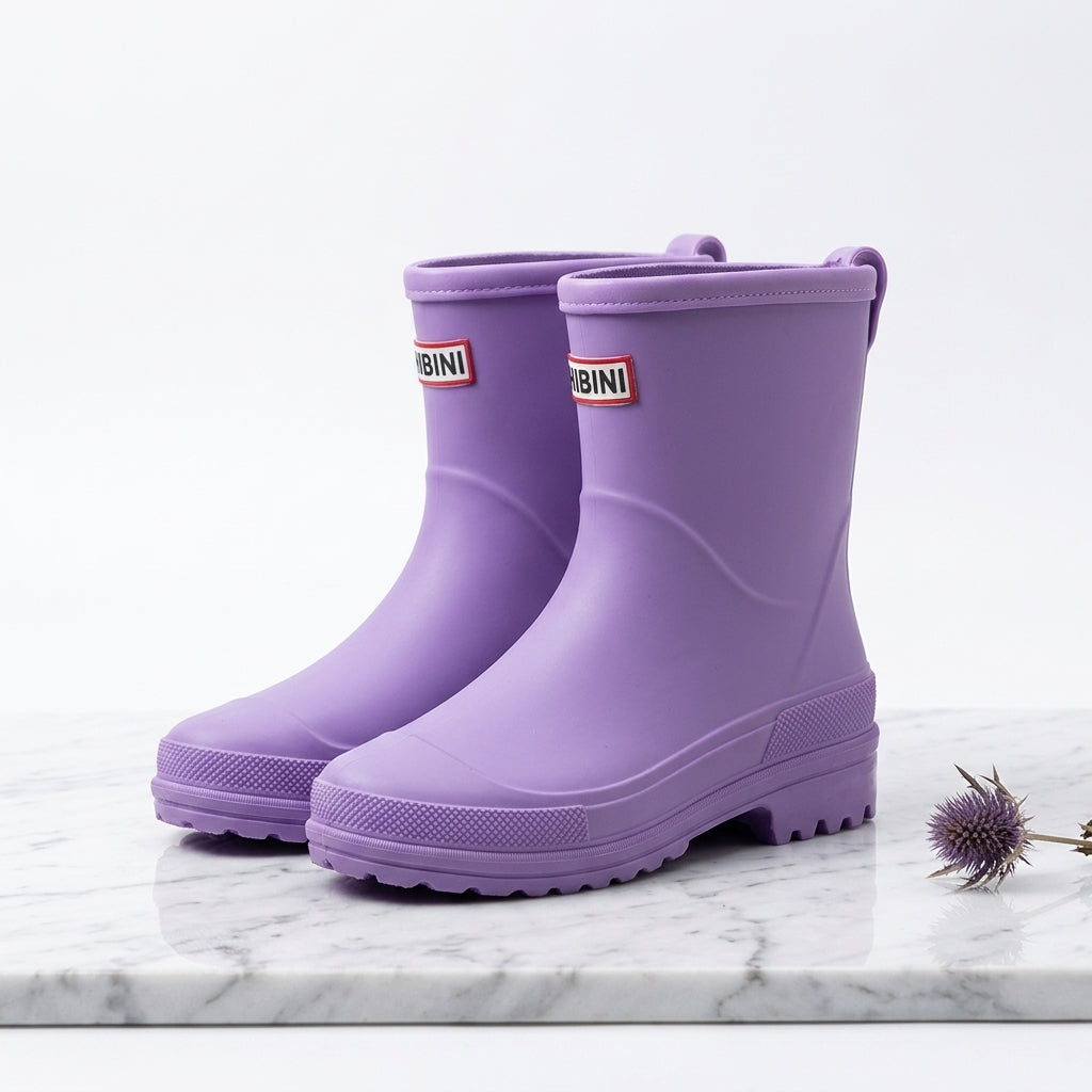 Wasserdichte Gummistiefel Mid-Calf – Lila