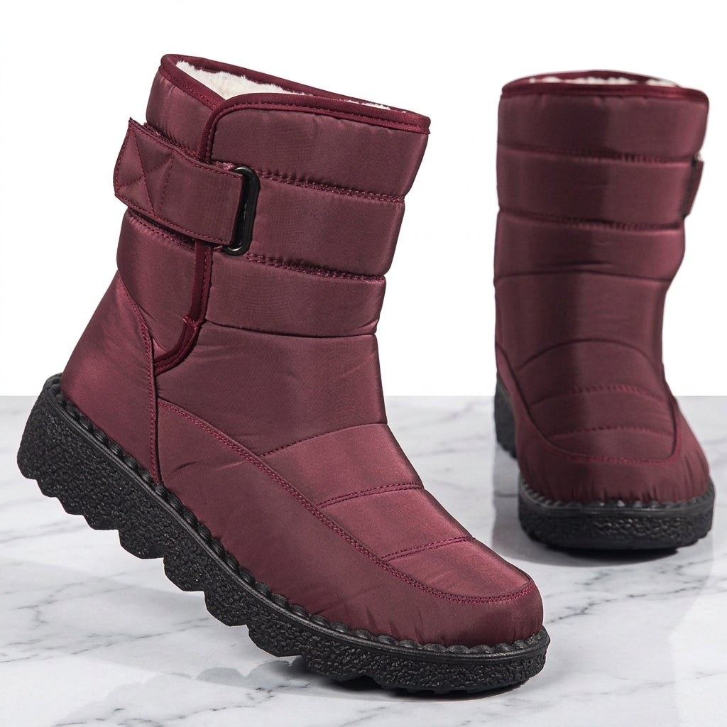 Gefütterte Winterstiefel wasserdicht Damen