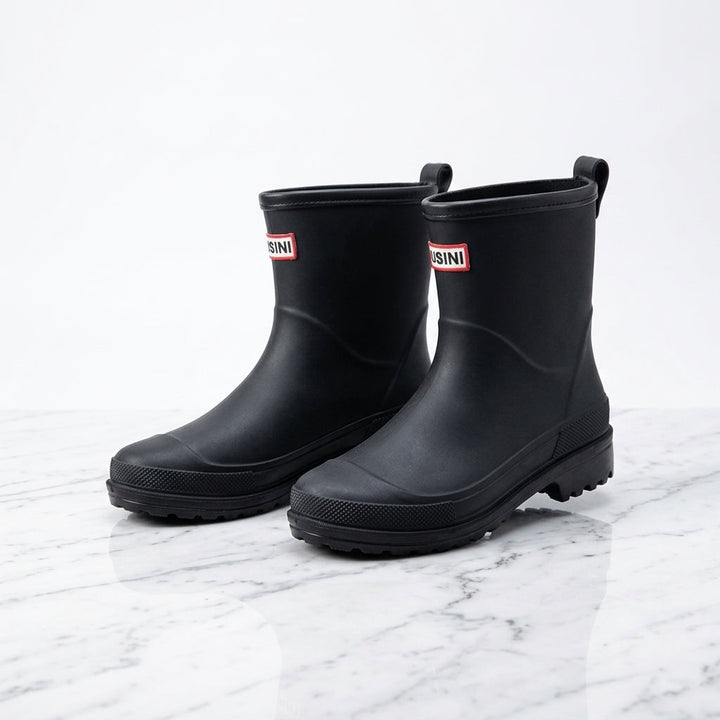 Wasserdichte Gummistiefel Mid-Calf – Schwarz