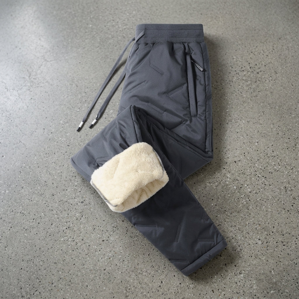 Thermo-Jogger Fleece-Gefüttert – Grau