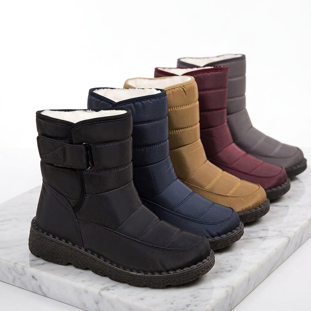 Gefütterte Winterstiefel wasserdicht Damen